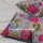 Grey Tropical Floral Kantha Embroidered Pillow Case Set of 2