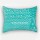 Teal Palm Leaves Boho Patterned Cotton Pillow Shams Set of 2