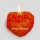 Valentine Gift Set of Orange Scented Heart Shaped Candles Set of 2