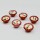 Diwali Gift Pack of Brown & White Decorative Terracotta Tealight Candles Set Of 6