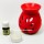 Red Oil Warmer Diffuser Set with Aroma Oil & Tea Light