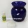 Blue Flower Carved Oil Burner Diffuser Set with Aroma Oil & Tea Light