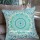 Sea Green New Ombre Mandala Cotton Throw Pillow Case