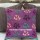 Purple Chakra Vintage Kantha Embroidered Pillow Cover 16X16 Inch