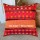 Unique Maroon Bohochic Silk Square Pillow Cover 16X16 Inch