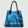 Turquoise Tie Dye Locust Trees Beach Tote Bag