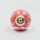 Orange Mallow Hand Painted Decorative Ceramic Knobs Set of 2