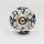 Black Unique Decorative Ceramic Cabinet Knobs Set of 2