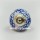 Blue Mallow Hand Painted Ceramic Knobs for Cabinet and Drawer, Set of 2