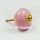 Solid Pink Round Ceramic Knobs for Drawer & Cabinet, Set of 2