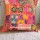 Orange Unique Patchwork Decorative Boho Throw Pillow Case 18X18