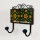 Green Hand Painted Flower Decorative Wall Hook
