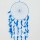 Turquoise Floral Design Dream Catcher 16 Inch