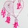Large Pink Love Heart Shaped Dream Catcher Wall Hanging