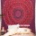 Maroon Ghoomar Gypsy Bohemian Mandala Wall Hanging Tapestry