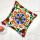 Decorative White Mandala Suzani Embroidered Square Pillow Cover