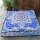 Blue Lotus Mandala Square Floor Pillow Cover 36 Inch