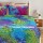 Multi Colorful Tie Dye Cotton Duvet Cover with 2 Pillow Covers