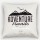 White Adventure Quote Saying Square Throw Pillow Cover 16X16 Inch