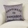 Grey Happy Family Decorative Throw Pillow Cover, Cushion Cover