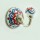 Red & Blue Colorful Indian Boho Ceramic Wall Hook