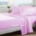 Baby Pink Hypoallergenic 4Pc Cotton Bed Sheet Set 1 Flat Sheet, 1 Fitted Sheet and 2 Pillowcases