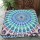 36 Inch Traditional Indian Peacock Mandala Square Floor Pillow Cover