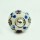 White & Blue Spiral Floral Round Ceramic Cabinet Knob