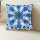 Blue Boho Chic Mandala Throw Pillow Cover 16X16 Inch