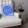 White & Blue Decorative Mandala Tapestry Cotton Throw Pillow Cover