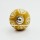 Shabby Chic Yellow Indie Decorative Round Ceramic Drawer Knob Set of Two