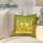 Green Color Elephants on Wheels Square Throw Pillow Cover 16X16