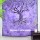 Purple Multi Celestial Tree Wall Tapestry