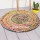 3 ft Bohemian Round Natural Jute Chindi Area Rug