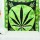 Large Green & Black Hempest Marijuana Leaf Cannabis Weed Tapestry Wall Hanging