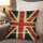 British Flag Wool Jute Kilim Cushion Cover 16" Inch