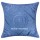 Blue Mirror Embroidered Throw Pillow Cover 18X18 Inch