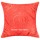 Red Indian Mirror Embroidered Square Throw Pillow Cover 18X18 Inch