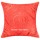 Red Indian Mirror Embroidered Square Throw Pillow Cover 18X18 Inch