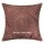 Brown Decorative Square Indian Mirror Embroidered Pillow Cover 24 X 24 Inch for Sofa, Couch and Chair