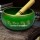 Green Tibetan Singing Bowl Set with Mallet & Cushion - 5.5 Inch Perfect Spiritual Gift 