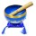 Blue Meditation & Healing Lucky Symbols Tibetan Singing Bowl 5 Inch with Striker and Cushion