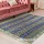 Blue & Maroon Diamond Shape Bohemian Geometric Cotton Area Rug 4X6 Ft