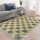 Yellow Multi Patchwork Style Bohemian Rectangle Cotton Area Rug 4X6 Ft