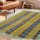 Yellow Multi Bohemian Colorful Tribal Geometric Cotton Area Rug 4X6 Ft