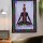 Purple Multi Yoga Meditation OM Chakra Cotton Fabric Poster