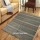 Grey Bohemian Geometric Embroidered Pattern 4X6 Cotton Area Rug 