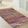 Cotton Colorful Boho Braided Striped Reversible Chindi Area Rag Rug 3X5 Ft
