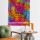 Colorful Meditating Buddha Cotton Fabric Wall Poster Tapestry