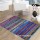 Multicolored Blue Boho Braided Striped Reversible Chindi Area Rag Rug 3X5 Ft